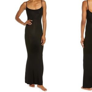 NWT Skims Ribbed Long Slipdress in Onyx